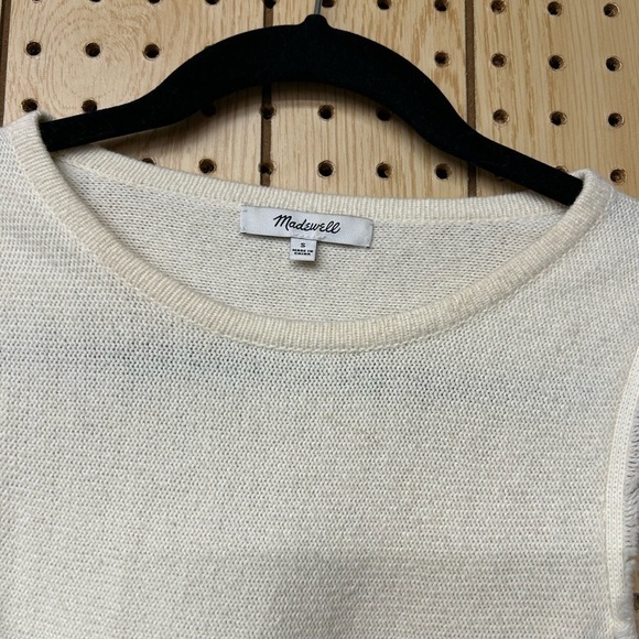 Madewell Villagrove Sweater Tank in Bright Ivory - Picture 4 of 7